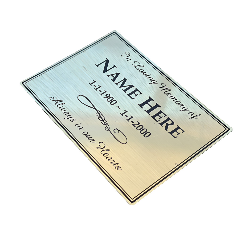 Gold plaque
