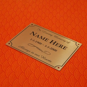 Custom engraved plaques for gifts, memorials and loved ones ...